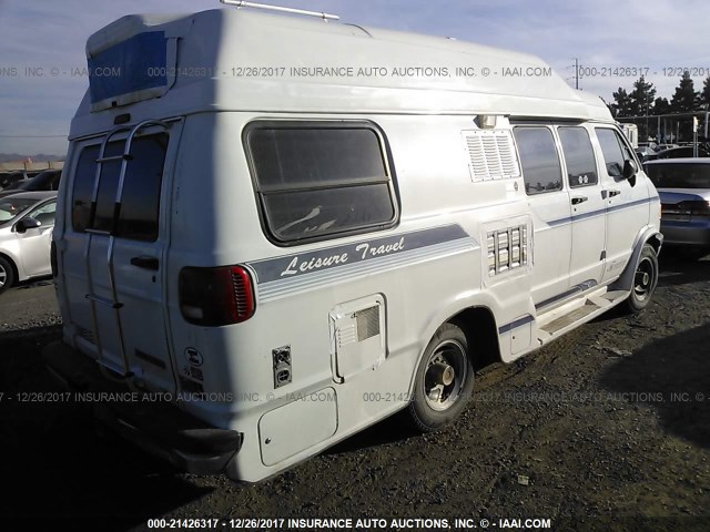 2B6KB31Y0TK154613 - 1996 DODGE RAM VAN B3500 WHITE photo 4