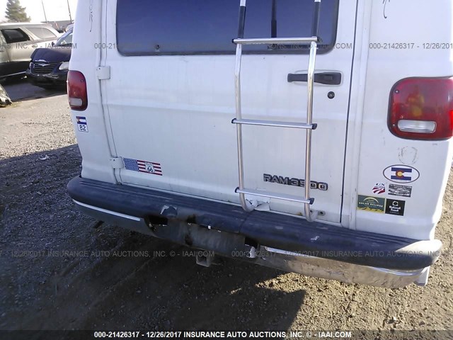 2B6KB31Y0TK154613 - 1996 DODGE RAM VAN B3500 WHITE photo 6