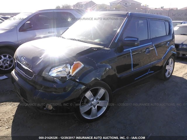 KNDJT2A22A7049779 - 2010 KIA SOUL +/!/SPORT BLACK photo 2