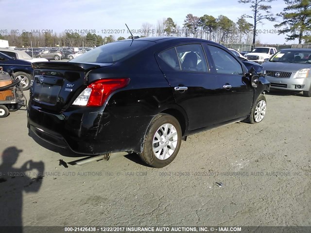 3N1CN7AP5HL806467 - 2017 NISSAN VERSA S/S PLUS/SV/SL BLACK photo 4