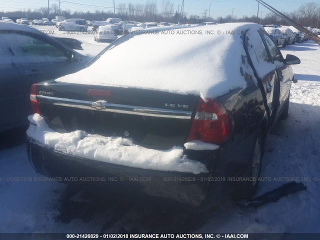 1G1ZT54845F187722 - 2005 CHEVROLET MALIBU LS 蓝色 照片 4