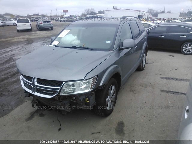 3C4PDCBG8CT153201 - 2012 DODGE JOURNEY SXT GRAY photo 2