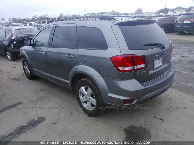 3C4PDCBG8CT153201 - 2012 DODGE JOURNEY SXT GRAY photo 3