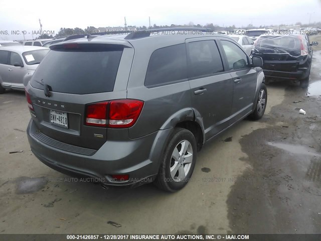 3C4PDCBG8CT153201 - 2012 DODGE JOURNEY SXT GRAY photo 4