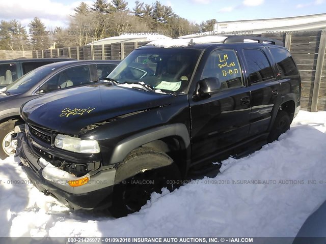 1GNEK13Z66R167247 - 2006 CHEVROLET TAHOE K1500 BLACK photo 2