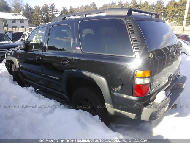 1GNEK13Z66R167247 - 2006 CHEVROLET TAHOE K1500 BLACK photo 3