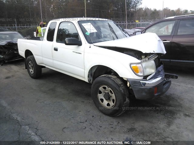 4TASM92N7YZ594969 - 2000 TOYOTA TACOMA XTRACAB PRERUNNER WHITE photo 1