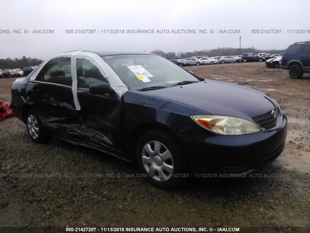 4T1BE32K63U664600 - 2003 TOYOTA CAMRY LE/XLE/SE BLUE photo 1