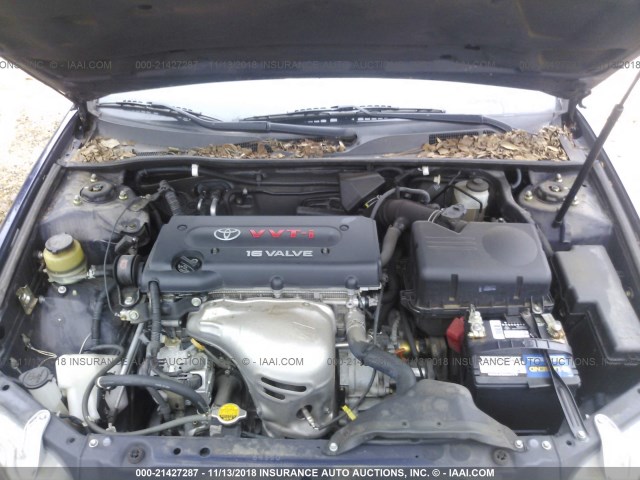 4T1BE32K63U664600 - 2003 TOYOTA CAMRY LE/XLE/SE BLUE photo 10