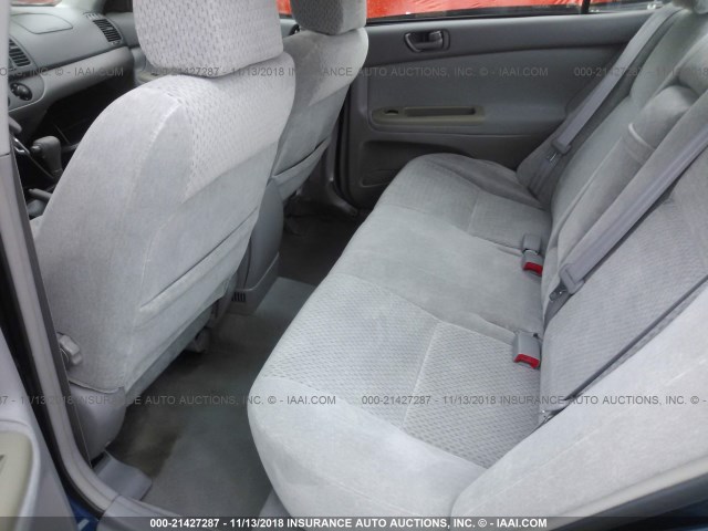 4T1BE32K63U664600 - 2003 TOYOTA CAMRY LE/XLE/SE BLUE photo 8