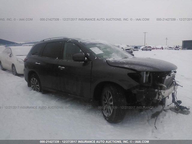 5N1AR2MM0FC659508 - 2015 NISSAN PATHFINDER S/SV/SL/PLATINUM 棕色 照片 1