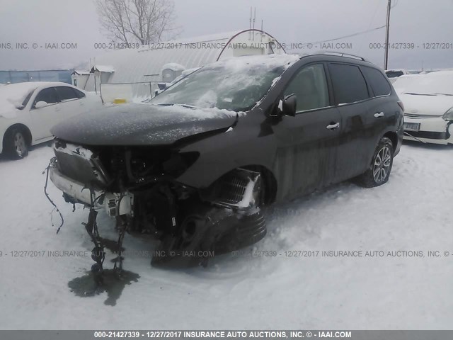 5N1AR2MM0FC659508 - 2015 NISSAN PATHFINDER S/SV/SL/PLATINUM 棕色 照片 2