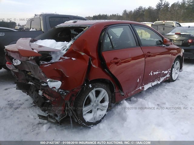 2T1BU4EE1DC072068 - 2013 TOYOTA COROLLA S/LE ORANGE photo 4