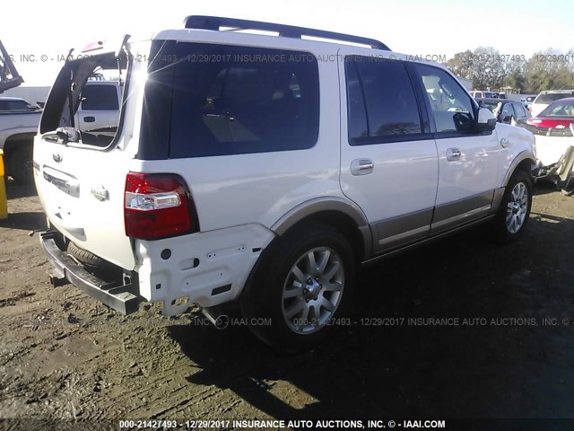 1FMJU1H52CEF59731 - 2012 FORD EXPEDITION XLT/KING RANCH WHITE photo 4