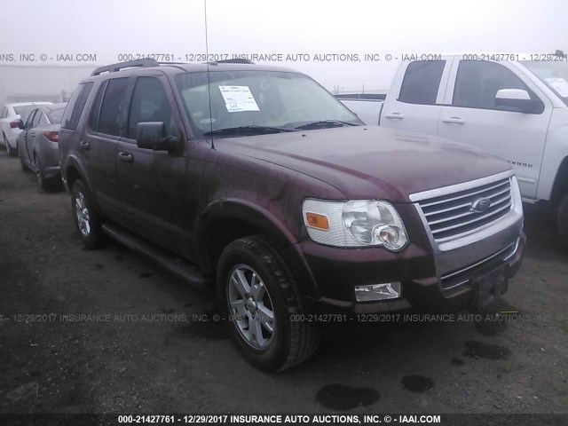 1FMEU6DEXAUA83638 - 2010 FORD EXPLORER XLT BURGUNDY photo 1