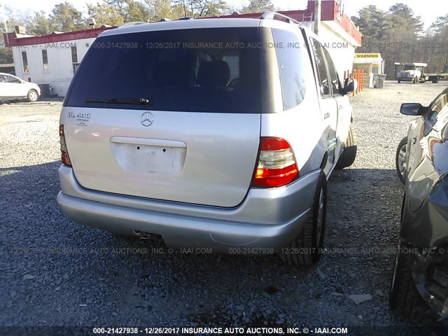 4JGAB72E1YA205991 - 2000 MERCEDES-BENZ ML 430 SILVER photo 4