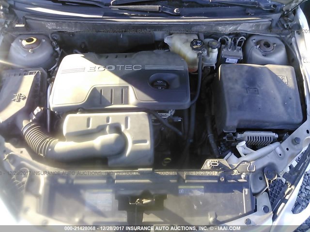 1G2ZF57B484157596 - 2008 PONTIAC G6 VALUE LEADER/BASE SILVER photo 10