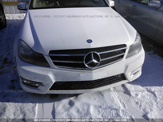 WDDGF8AB7EG252425 - 2014 MERCEDES-BENZ C 300 4MATIC WHITE photo 6