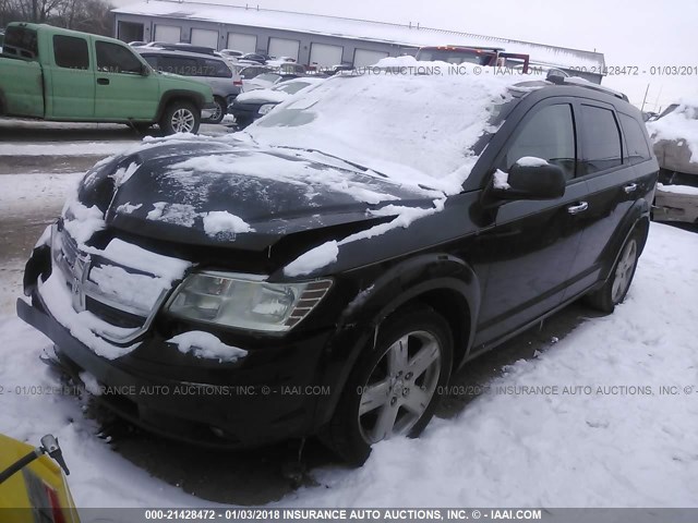 3D4GG67V39T231167 - 2009 DODGE JOURNEY R/T BLACK photo 2