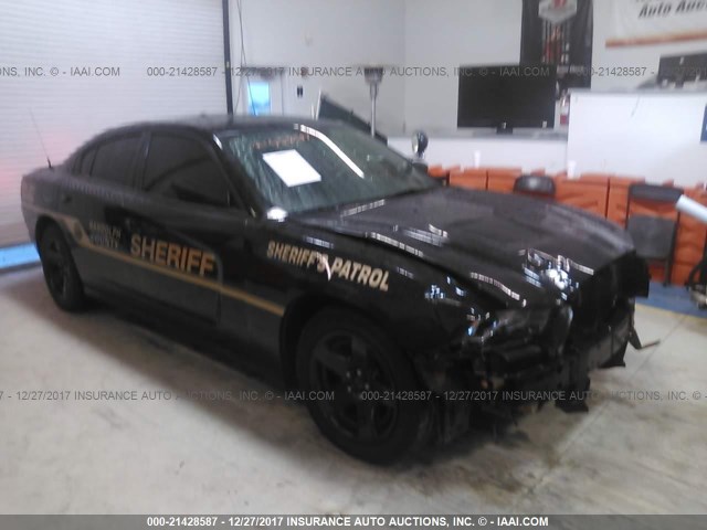 2C3CDXAT1DH722022 - 2013 DODGE CHARGER POLICE BLACK photo 1