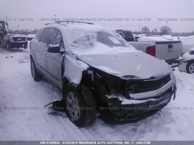 1GNKRFEDXBJ222112 - 2011 CHEVROLET TRAVERSE LS SILVER photo 1