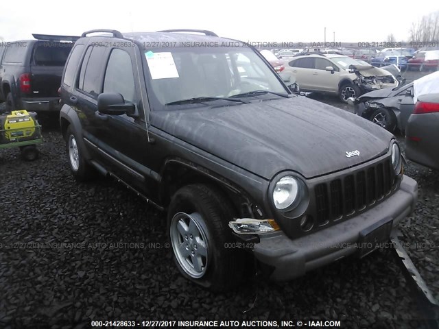 1J4GK48K56W166164 - 2006 JEEP LIBERTY SPORT 绿色 照片 1
