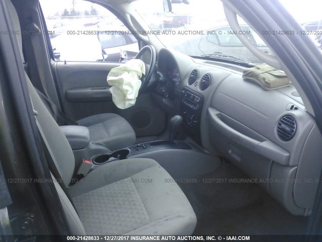 1J4GK48K56W166164 - 2006 JEEP LIBERTY SPORT 绿色 照片 5