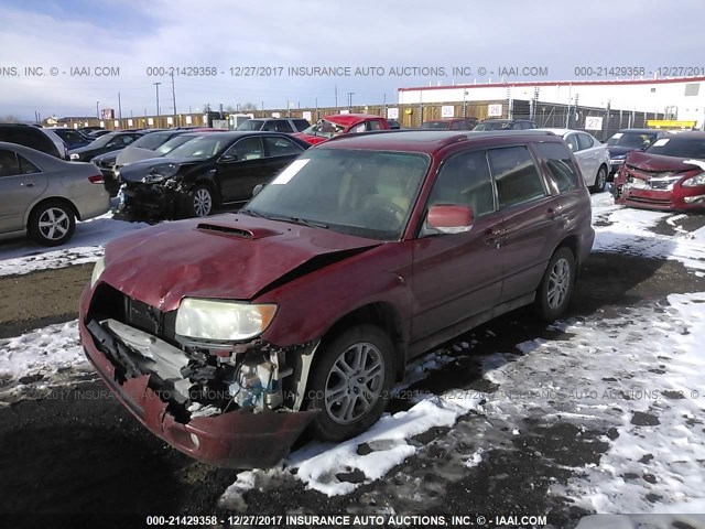 JF1SG69676H718286 - 2006 SUBARU FORESTER 2.5XT RED photo 2