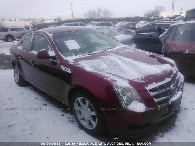 1G6DT57V180200200 - 2008 CADILLAC CTS HI FEATURE V6 RED photo 1