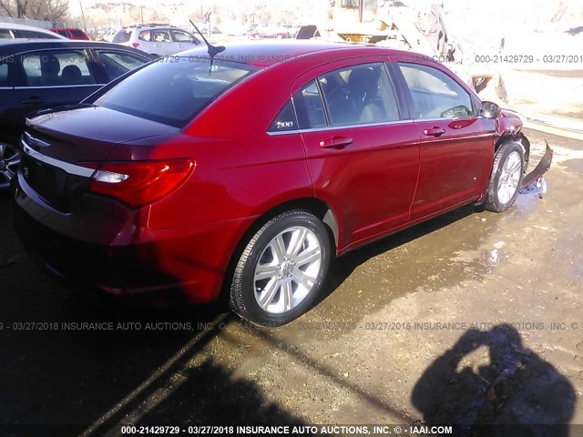 1C3CCBBG9EN108240 - 2014 CHRYSLER 200 TOURING RED photo 4