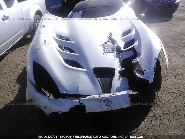 1C3ADEAZ1FV510389 - 2015 DODGE VIPER SRT WHITE photo 6