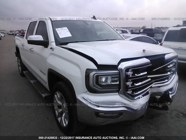 3GTU2NEC2GG203117 - 2016 GMC SIERRA K1500 SLT WHITE photo 1