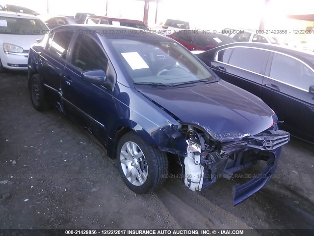 3N1AB6AP7CL767593 - 2012 NISSAN SENTRA 2.0/2.0S/SR/2.0SL BLUE photo 1