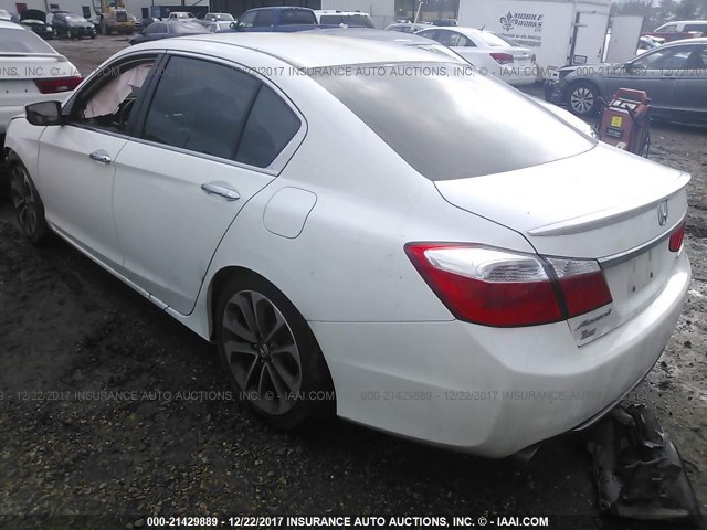 1HGCR2F52FA058231 - 2015 HONDA ACCORD SPORT 白色 照片 3