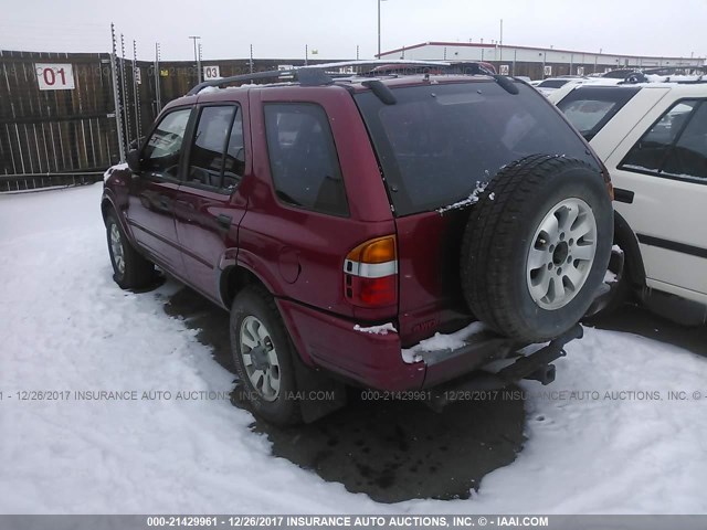 4S6CM58W9W4408802 - 1998 HONDA PASSPORT EX/LX 红色 照片 3