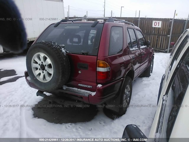 4S6CM58W9W4408802 - 1998 HONDA PASSPORT EX/LX 红色 照片 4