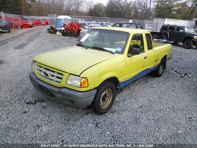 1FTYR14V43TA24129 - 2003 FORD RANGER SUPER CAB GREEN photo 2