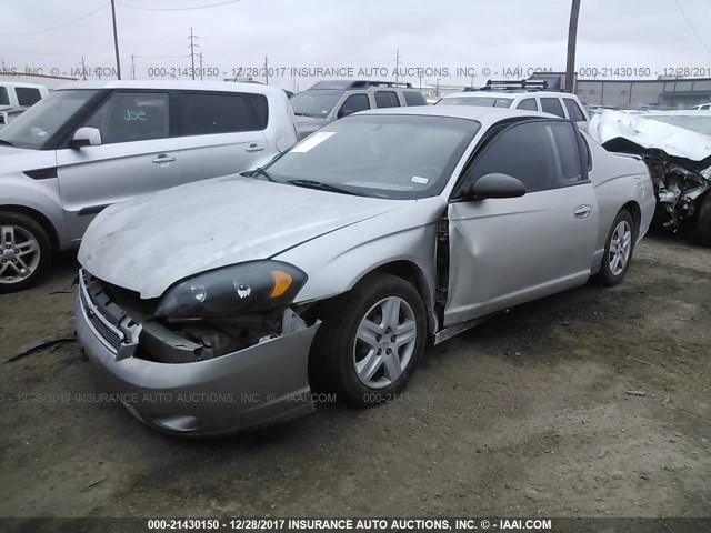 2G1WJ15K869281754 - 2006 CHEVROLET MONTE CARLO LS Күміс фото 2