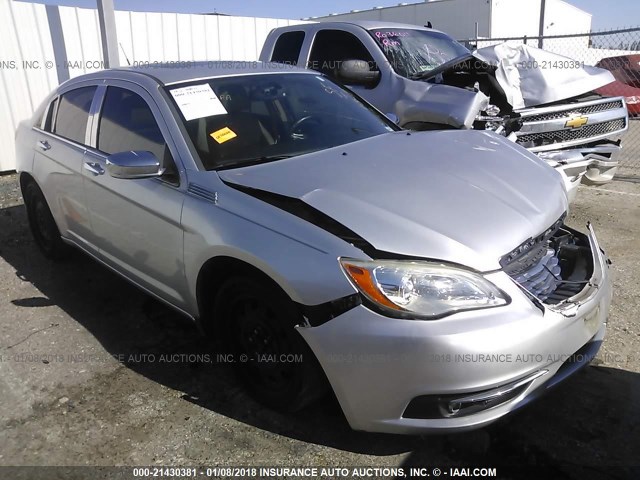 1C3BC2FG8BN504239 - 2011 CHRYSLER 200 LIMITED SILVER photo 1