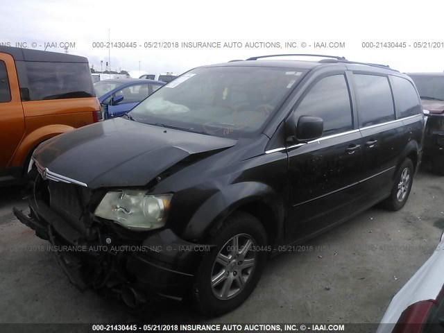 2A8HR54P68R658140 - 2008 CHRYSLER TOWN & COUNTRY TOURING BLACK photo 2