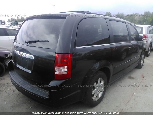 2A8HR54P68R658140 - 2008 CHRYSLER TOWN & COUNTRY TOURING BLACK photo 4
