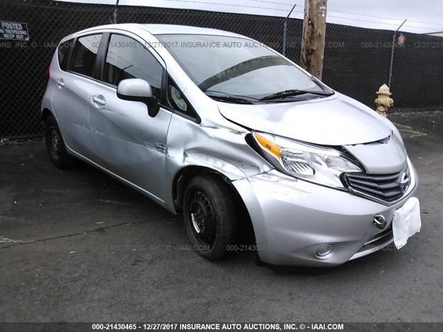 3N1CE2CP4EL397535 - 2014 NISSAN VERSA NOTE S/S PLUS/SV/SL SILVER photo 1
