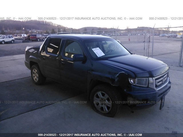 5FPYK16459B104650 - 2009 HONDA RIDGELINE RTS BLUE photo 1