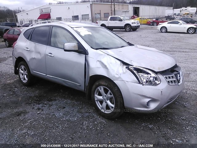 JN8AS5MT4BW567784 - 2011 NISSAN ROGUE S/SV/KROM SILVER photo 1