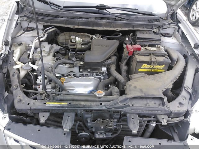 JN8AS5MT4BW567784 - 2011 NISSAN ROGUE S/SV/KROM SILVER photo 10