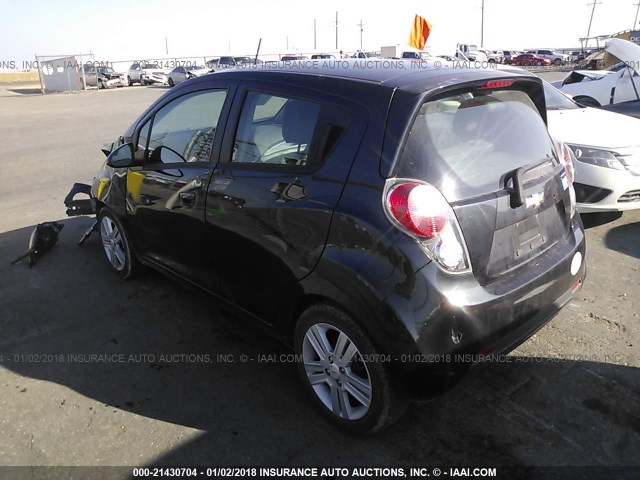 KL8CD6S90EC522917 - 2014 CHEVROLET SPARK 1LT BLACK photo 3