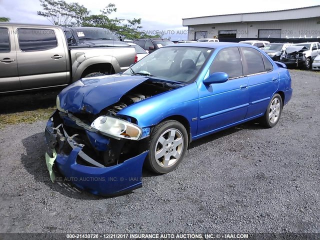 3N1CB51D16L452799 - 2006 NISSAN SENTRA 1.8/1.8S BLUE photo 2