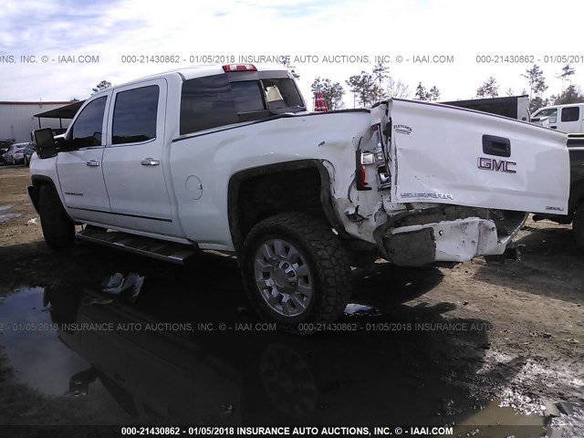 1GT12UE84GF159230 - 2016 GMC SIERRA K2500 DENALI WHITE photo 3