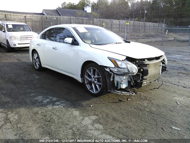 1N4AA5AP6BC854962 - 2011 NISSAN MAXIMA S/SV WHITE photo 1