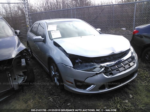 3FAHP0KC5AR152384 - 2010 FORD FUSION SPORT SILVER photo 1